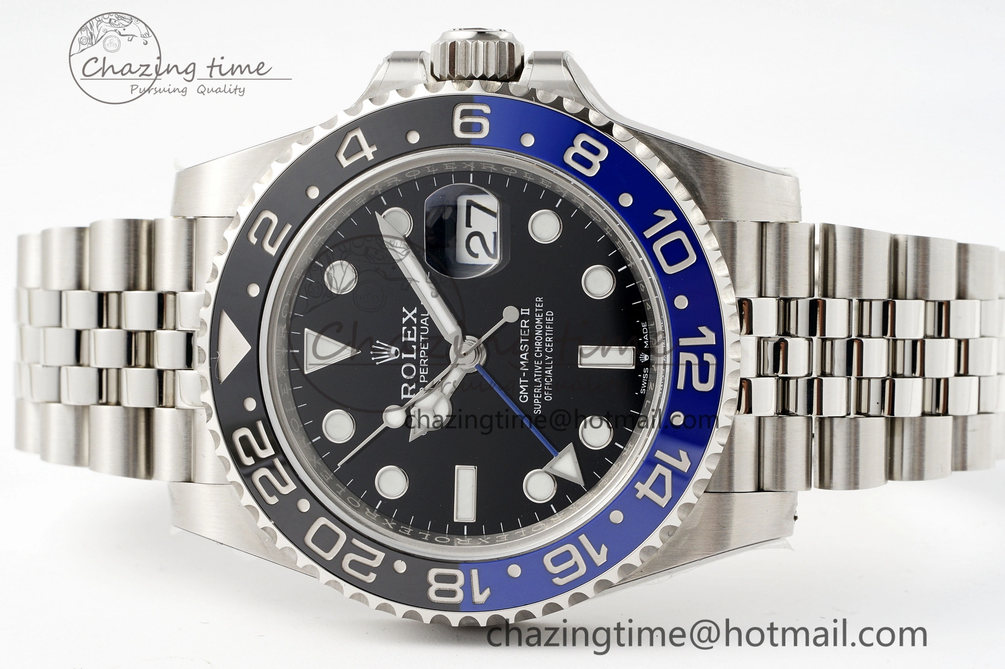 GMT-Master II 126710 BLNR Blue Black Ceramic Clean Factory Best Edition on Jubilee Bracelet DD3285 CHS