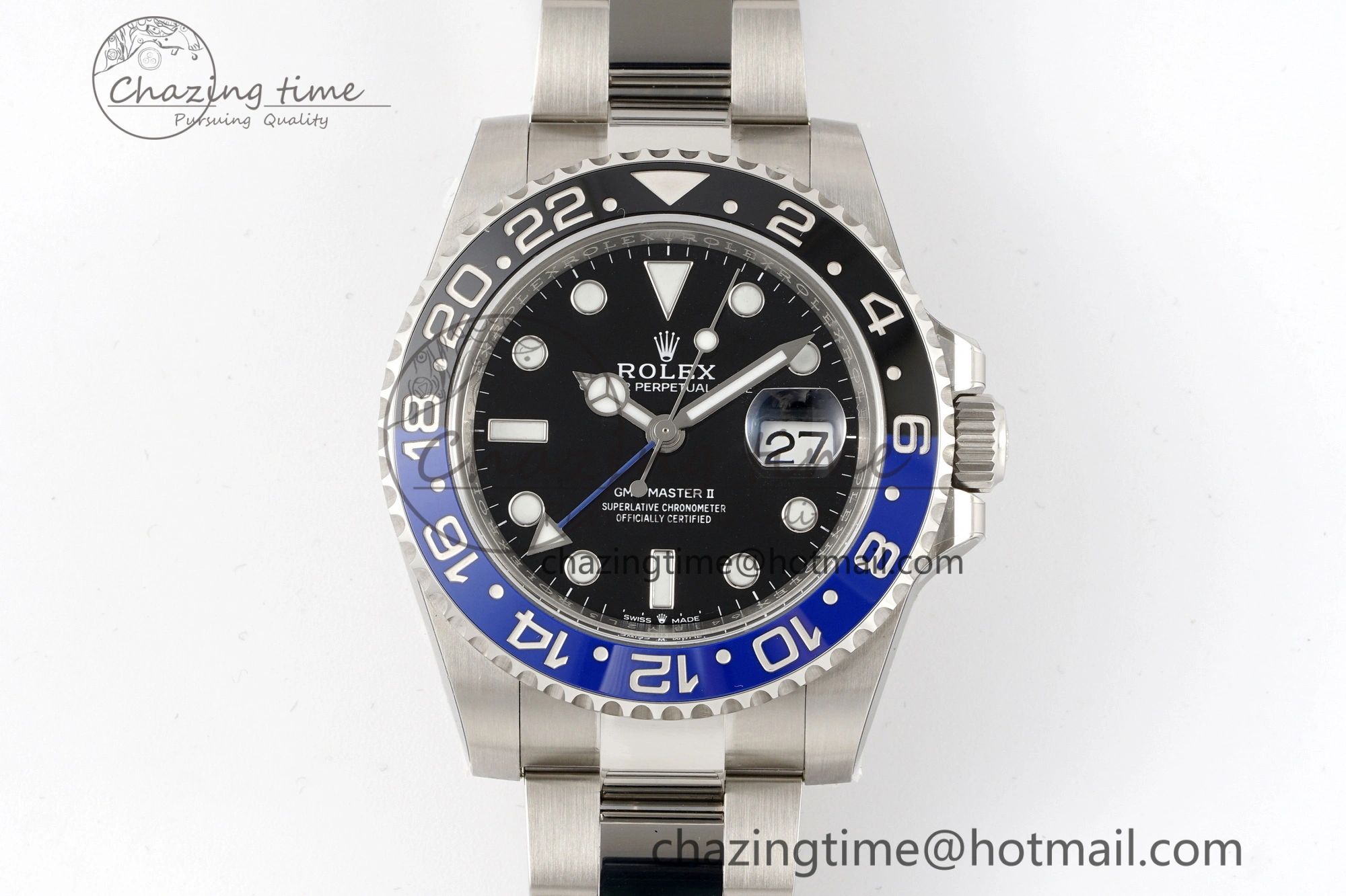 GMT-Master II 126710 BLNR Blue Black Ceramic Clean Factory Best Edition on Oyster Bracelet DD3285 CHS