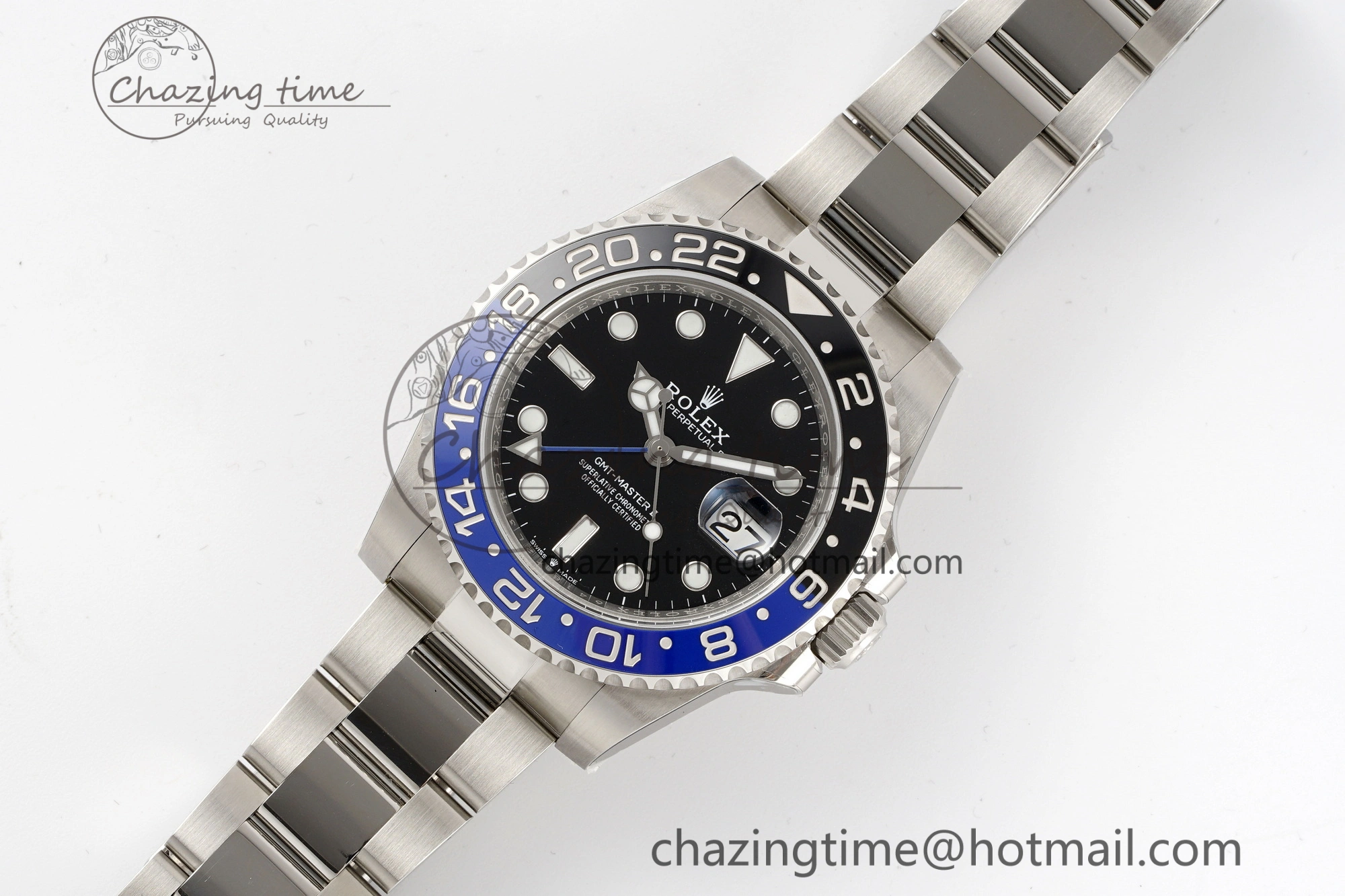 GMT-Master II 126710 BLNR Blue Black Ceramic Clean Factory Best Edition on Oyster Bracelet DD3285 CHS
