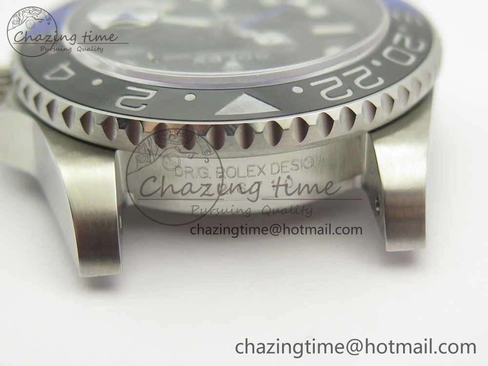GMT-Master II 126710 BLNR GMF 904L Steel Edition Black Dial on SS Jubilee Bracelet A2836