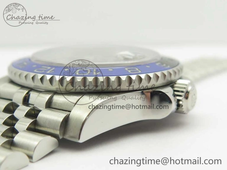 GMT-Master II 126710 BLNR GMF 904L Steel Edition Black Dial on SS Jubilee Bracelet A2836