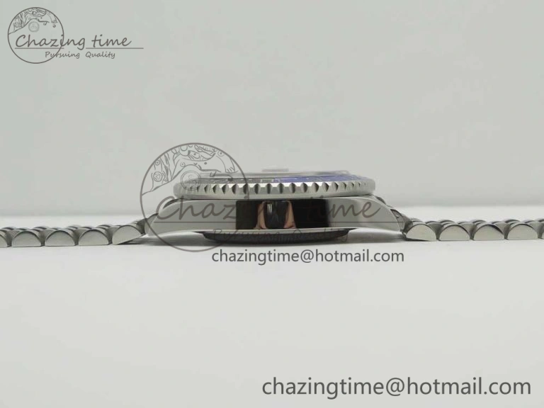 GMT-Master II 126710 BLNR GMF 904L Steel Edition Black Dial on SS Jubilee Bracelet A2836