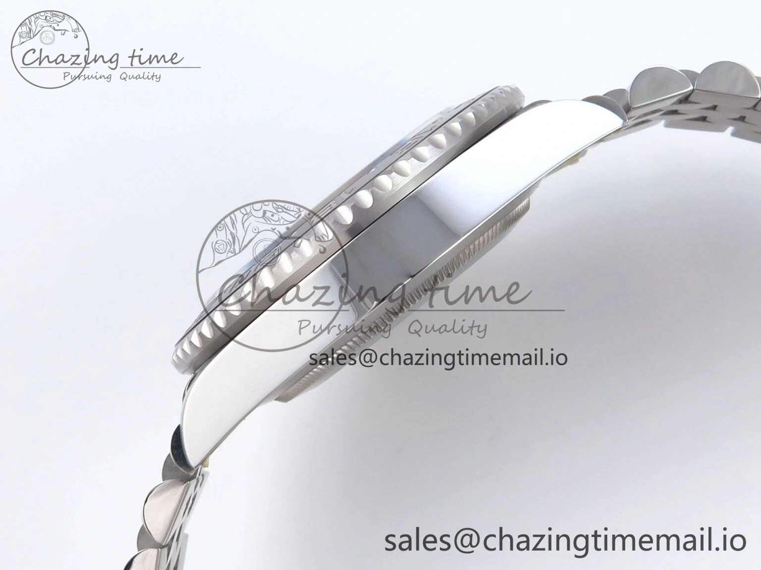 GMT Master II 126710 BLNR QF+ 1:1 Best Edition 904L Steel Black Dial Black Blue Bezel on SS Bracelet SH3285