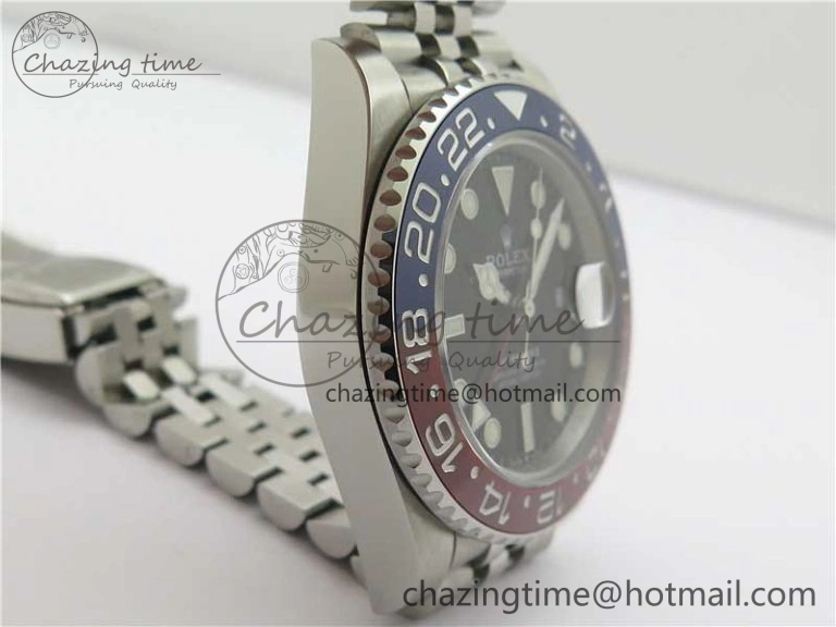 GMT-Master II 126710 BLRO 904L BP Maker 1:1 Best Edition Black Dial On 904L Jubilee Bracelet A3285 (Correct Hand Stack)