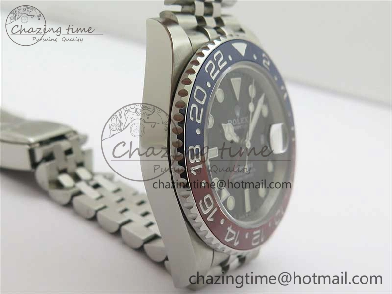 GMT-Master II 126710 BLRO 904L BP Maker 1:1 Best Edition Black Dial On 904L Jubilee Bracelet A3285 (Correct Hand Stack)