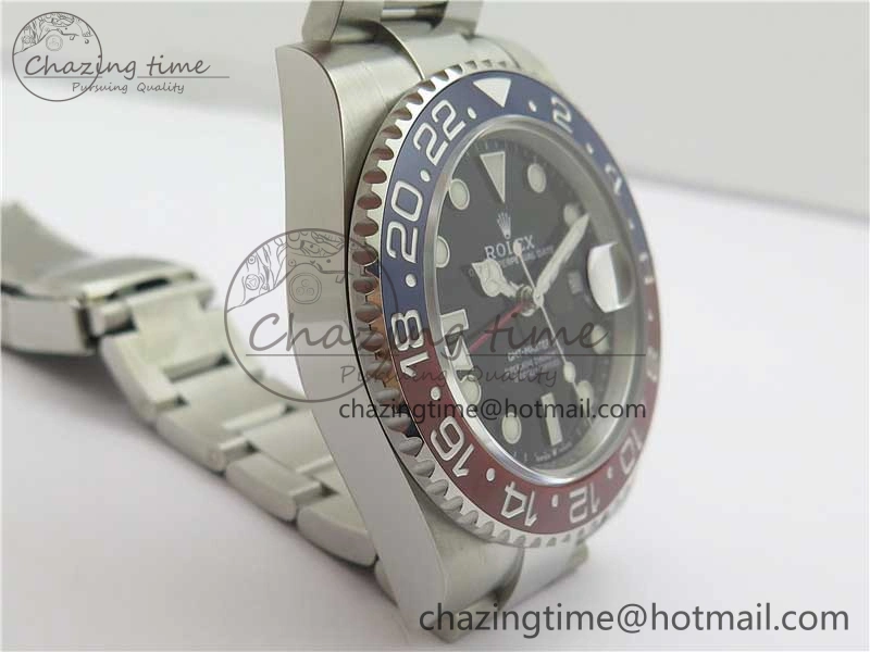 GMT-Master II 126710 BLRO 904L BP Maker 1:1 Best Edition Black Dial On 904L Oyster Bracelet A3285 (Correct Hand Stack)