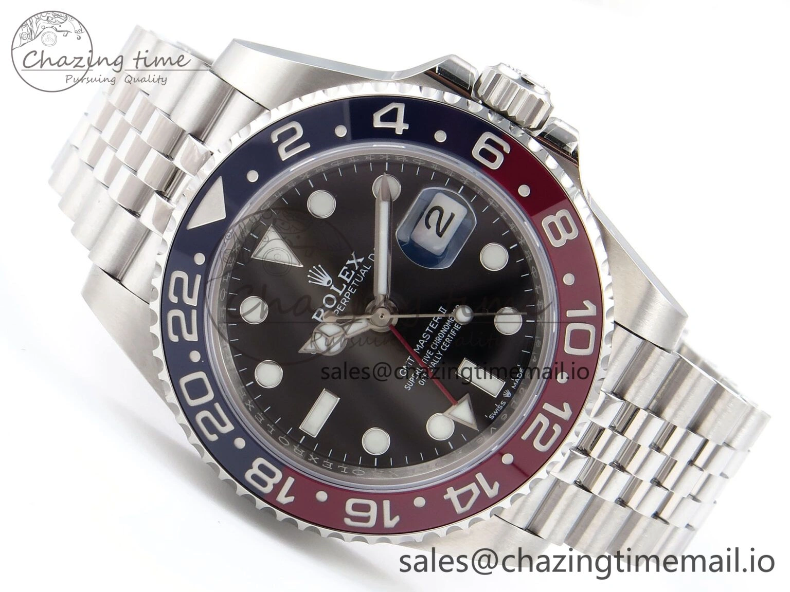 GMT-Master II 126710 BLRO 904L EF 1:1 Best Edition on Jubilee Bracelet SH3285 CHS