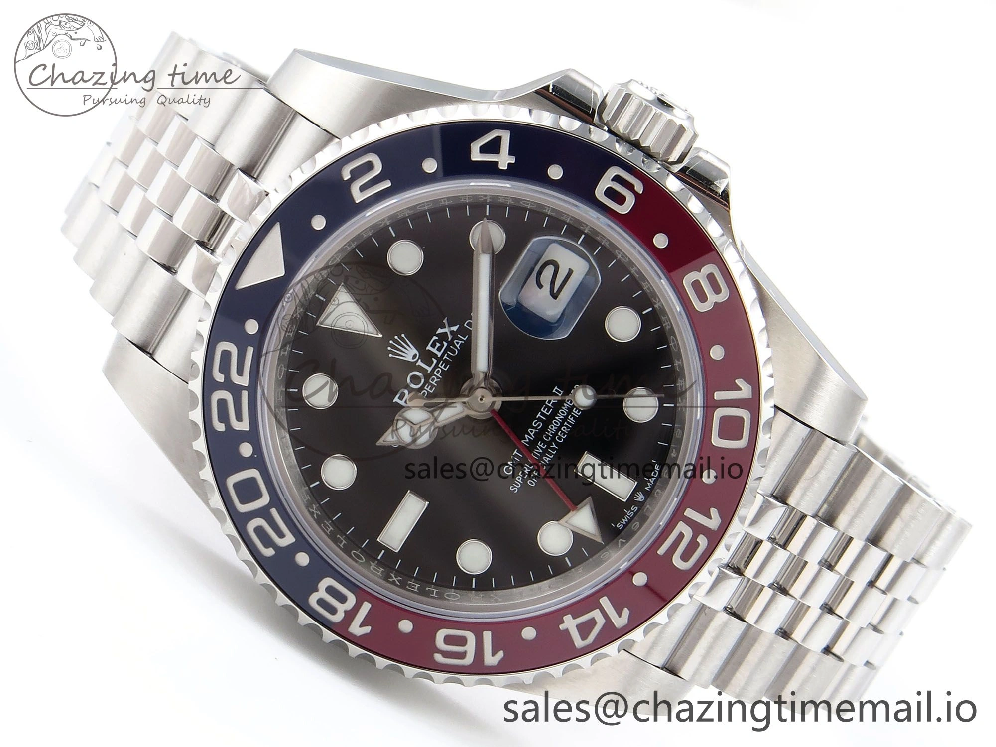 GMT-Master II 126710 BLRO 904L EF 1:1 Best Edition on Jubilee Bracelet SH3285 CHS