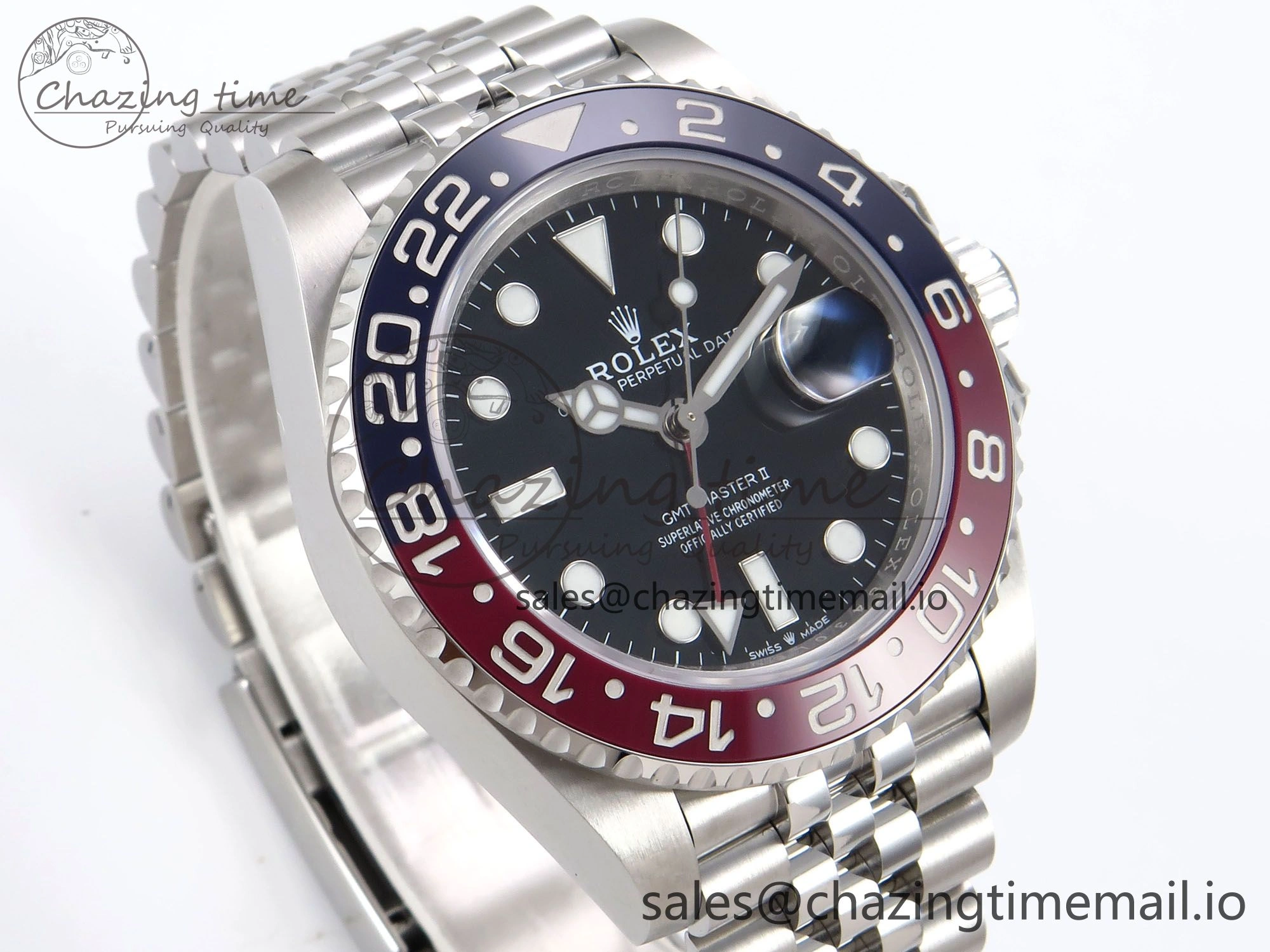 GMT-Master II 126710 BLRO 904L EF 1:1 Best Edition on Jubilee Bracelet SH3285 CHS