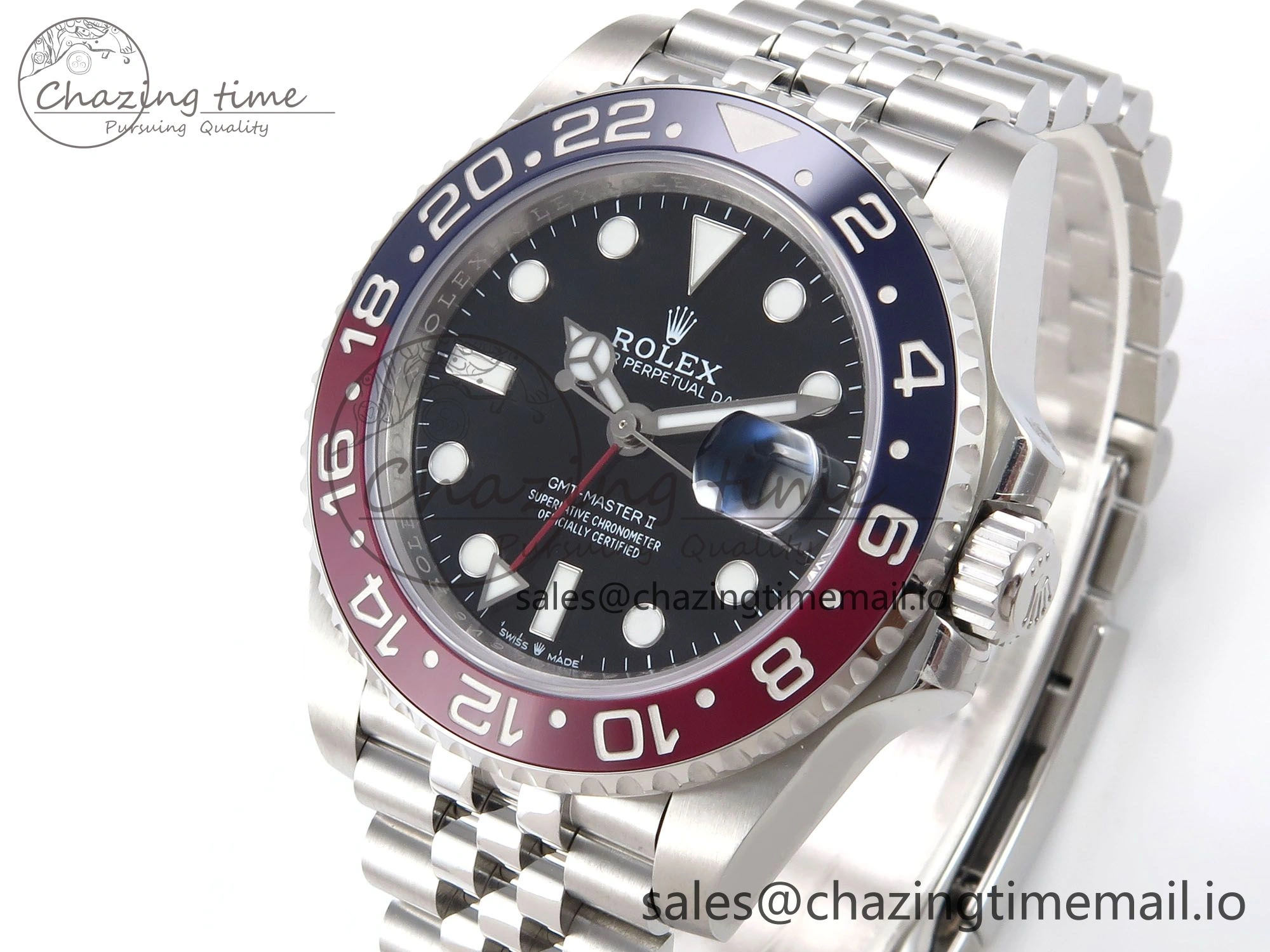 GMT-Master II 126710 BLRO 904L EF 1:1 Best Edition on Jubilee Bracelet SH3285 CHS