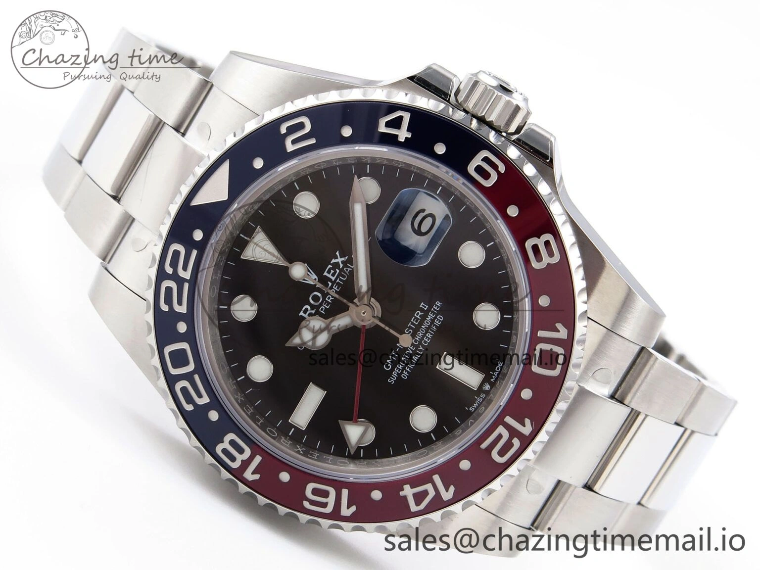 GMT-Master II 126710 BLRO 904L EF 1:1 Best Edition on Oyster Bracelet SH3285 CHS