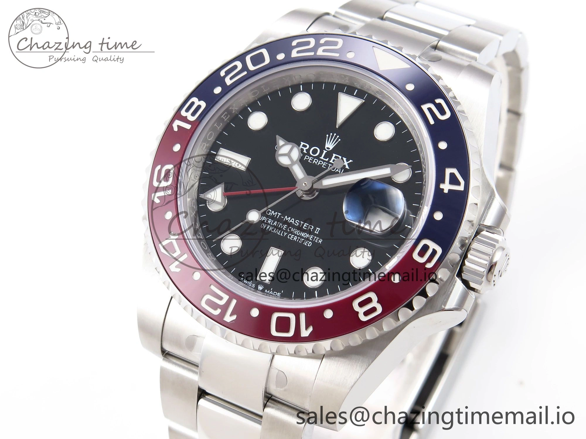 GMT-Master II 126710 BLRO 904L EF 1:1 Best Edition on Oyster Bracelet SH3285 CHS