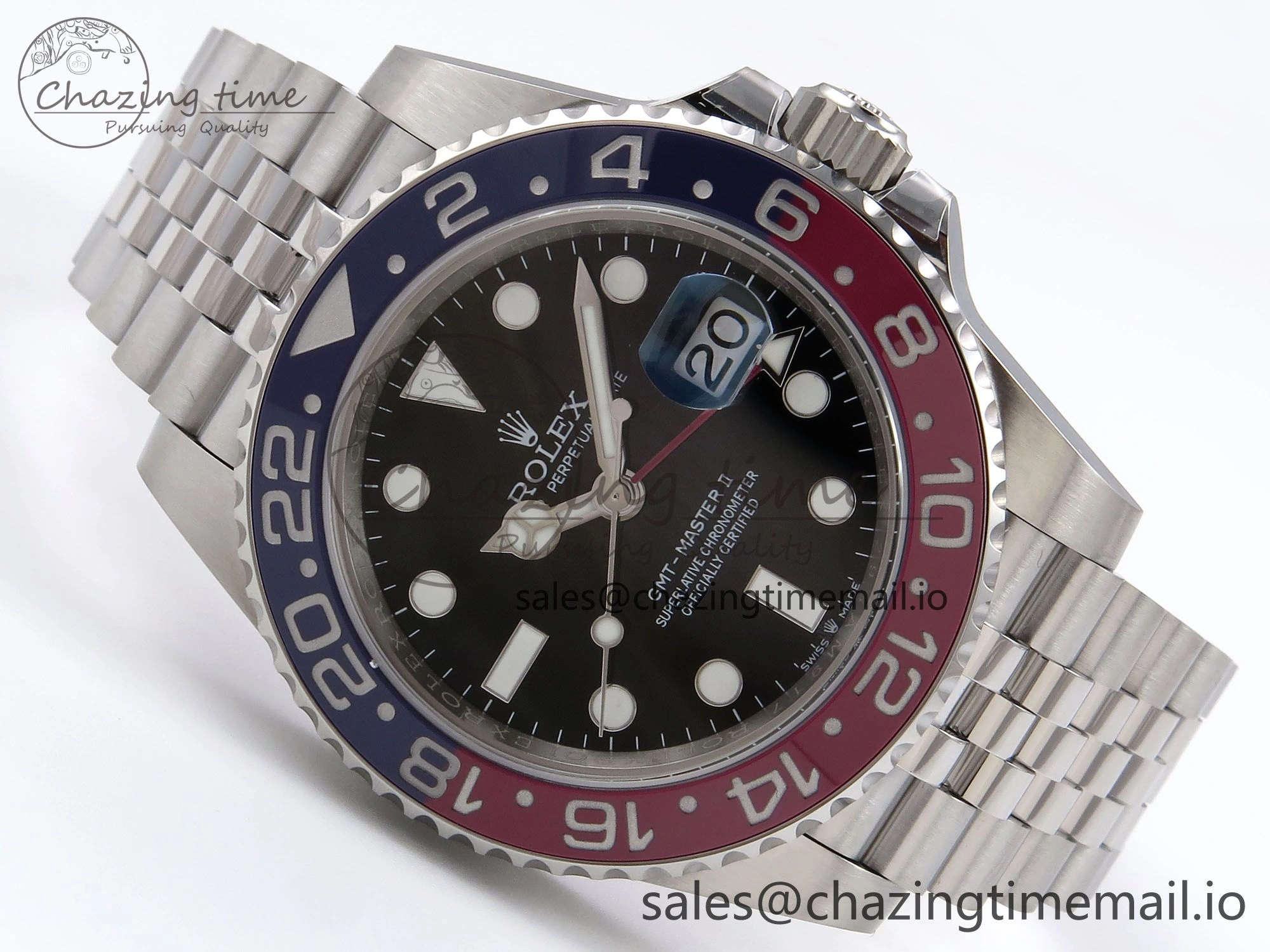 GMT-Master II 126710 BLRO 904L EWEF 1:1 Best Edition on SS Jubilee Bracelet SH3285 CHS