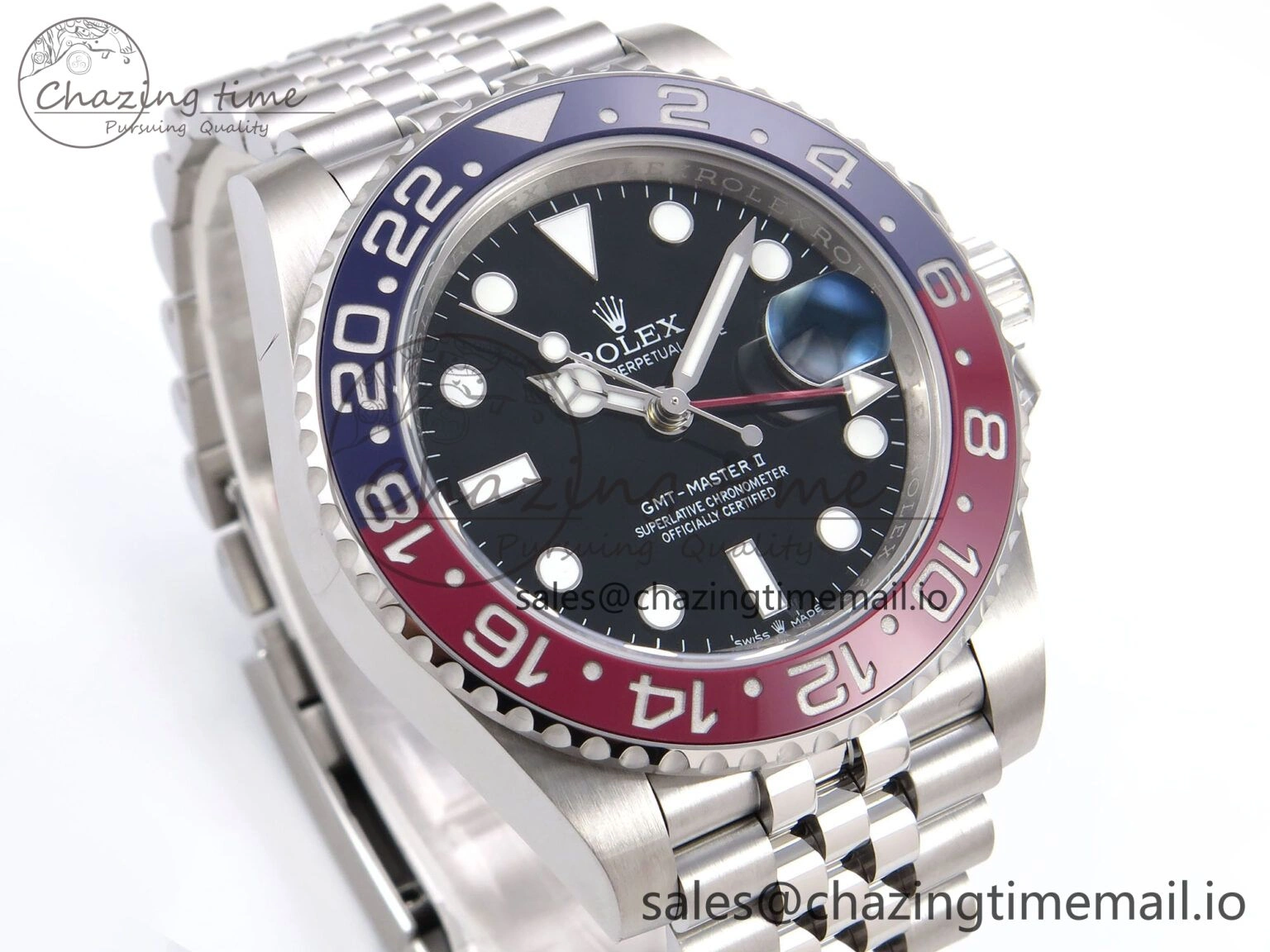 GMT-Master II 126710 BLRO 904L EWEF 1:1 Best Edition on SS Jubilee Bracelet SH3285 CHS