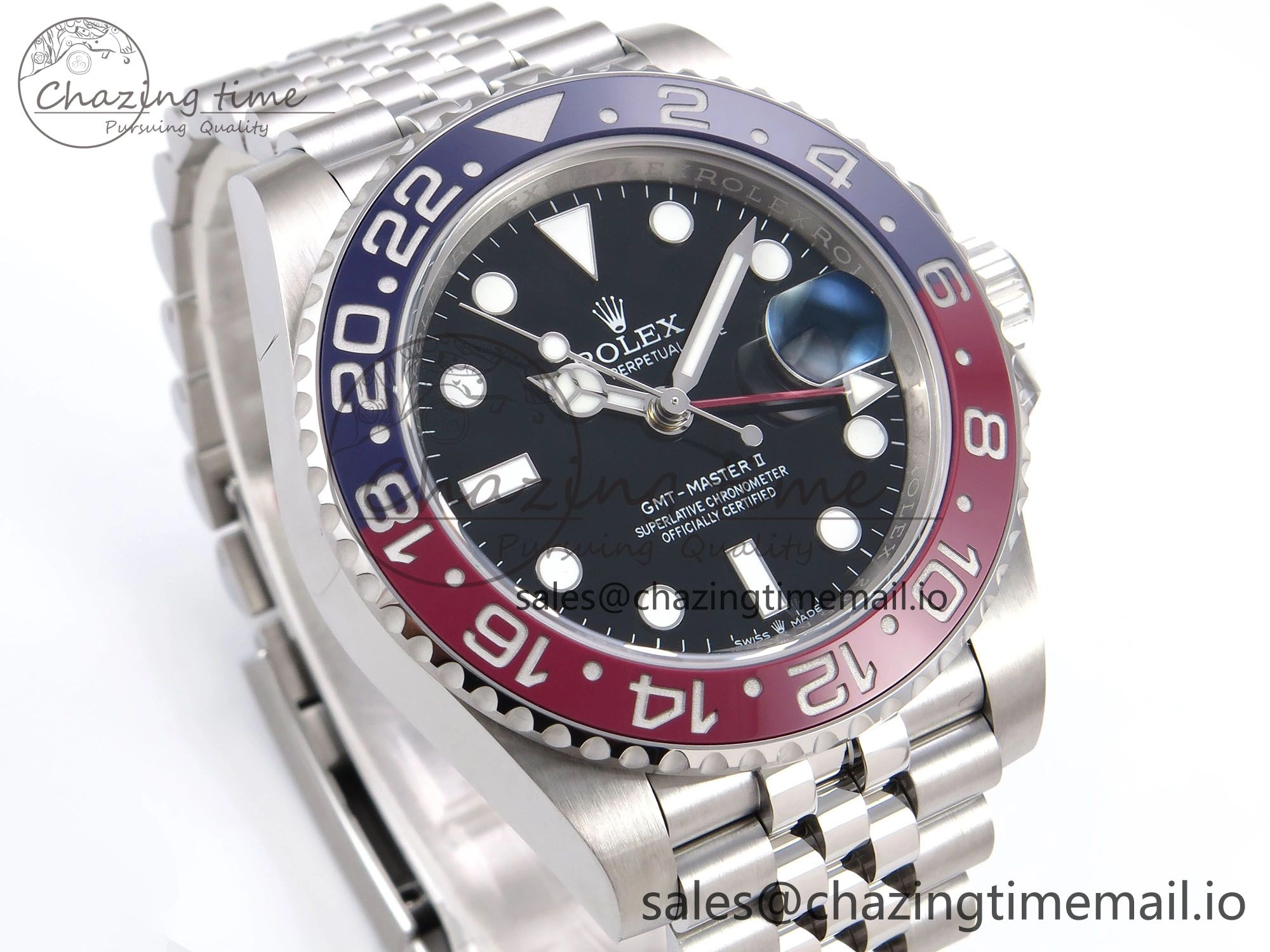 GMT-Master II 126710 BLRO 904L EWEF 1:1 Best Edition on SS Jubilee Bracelet SH3285 CHS