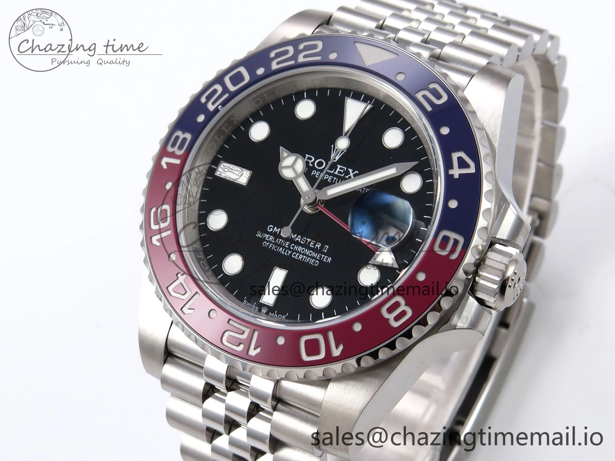GMT-Master II 126710 BLRO 904L EWEF 1:1 Best Edition on SS Jubilee Bracelet SH3285 CHS