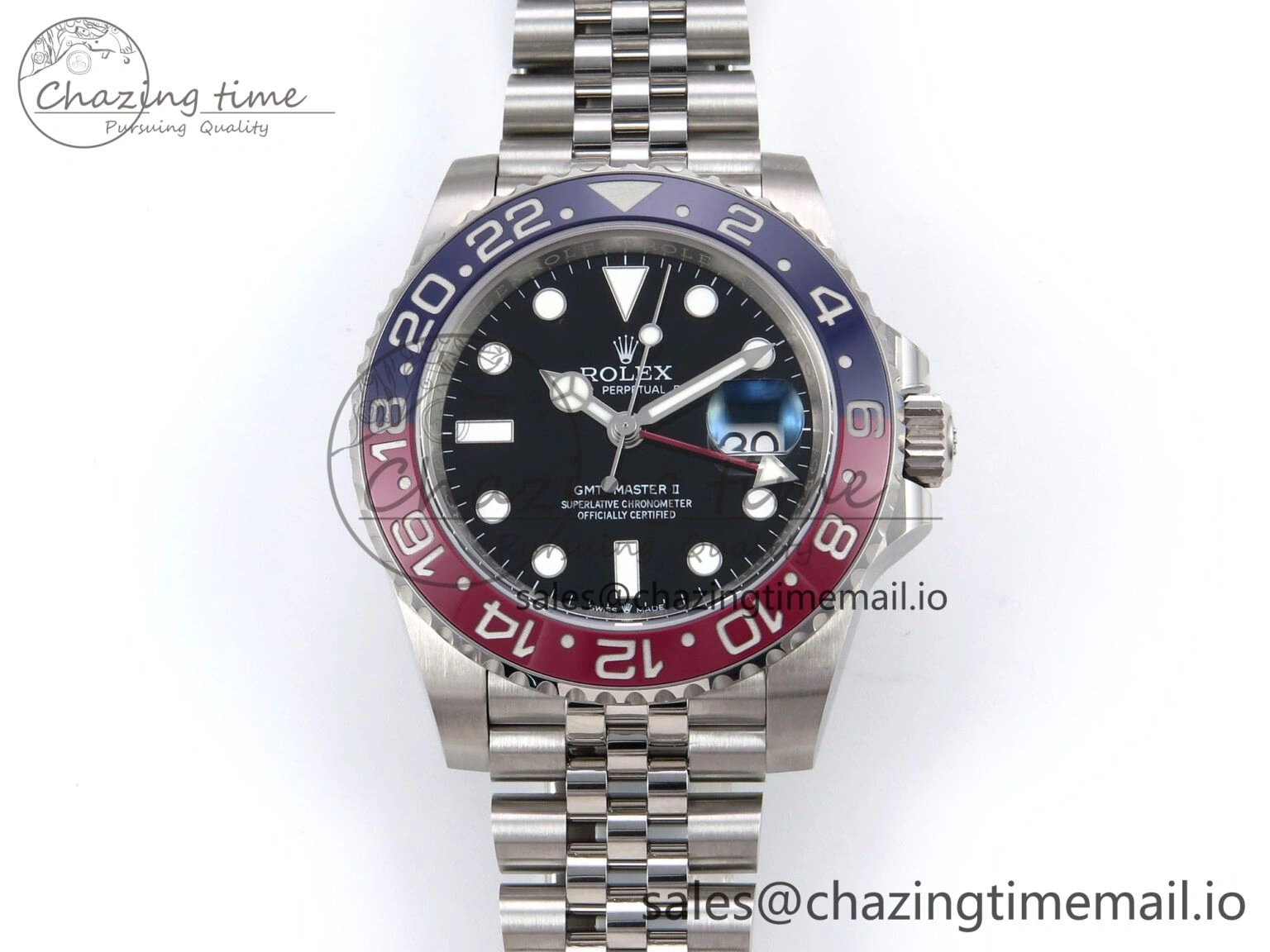 GMT-Master II 126710 BLRO 904L EWEF 1:1 Best Edition on SS Jubilee Bracelet SH3285 CHS