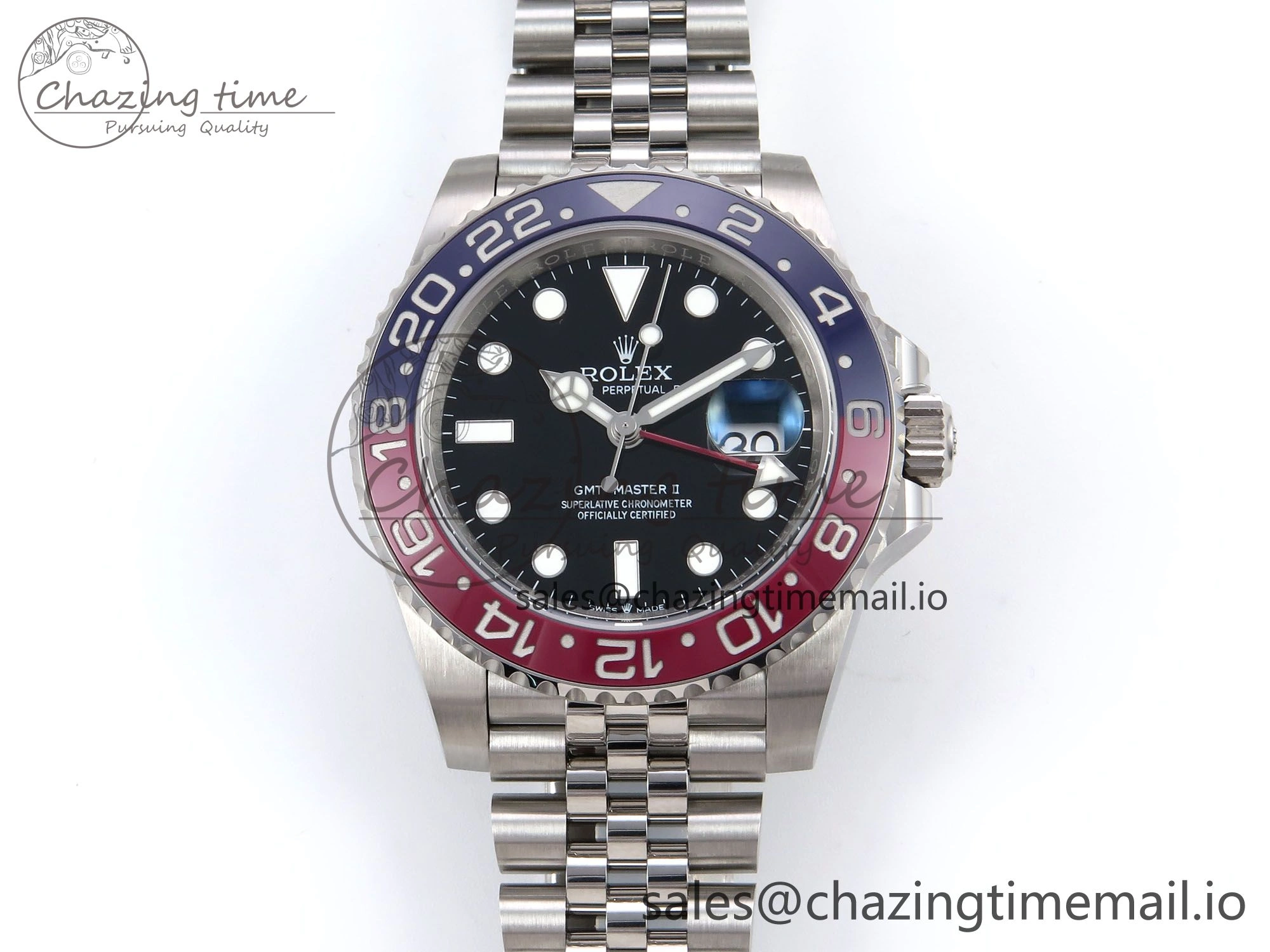 GMT-Master II 126710 BLRO 904L EWEF 1:1 Best Edition on SS Jubilee Bracelet SH3285 CHS