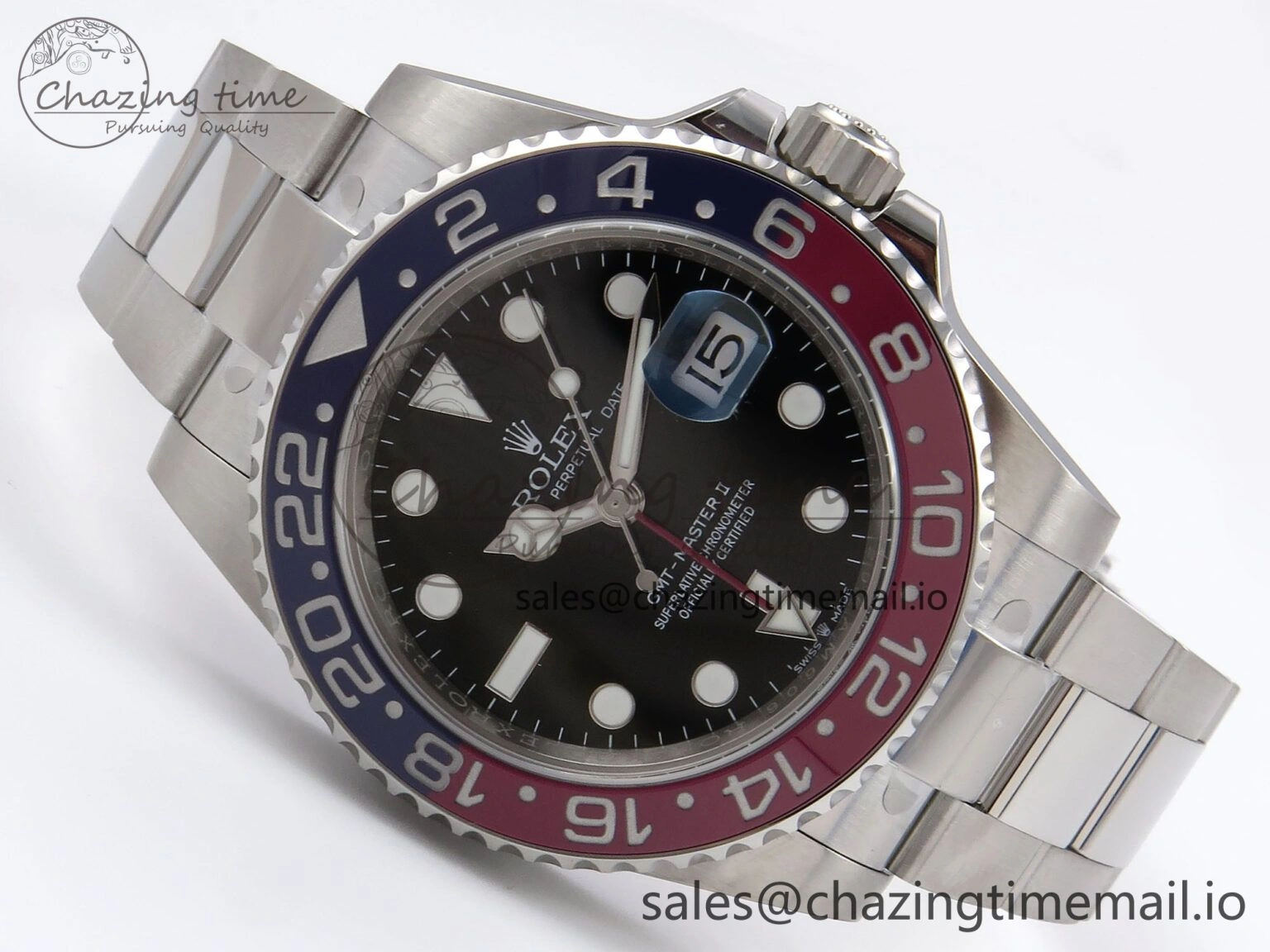 GMT-Master II 126710 BLRO 904L EWEF 1:1 Best Edition on SS Oyster Bracelet SH3285 CHS