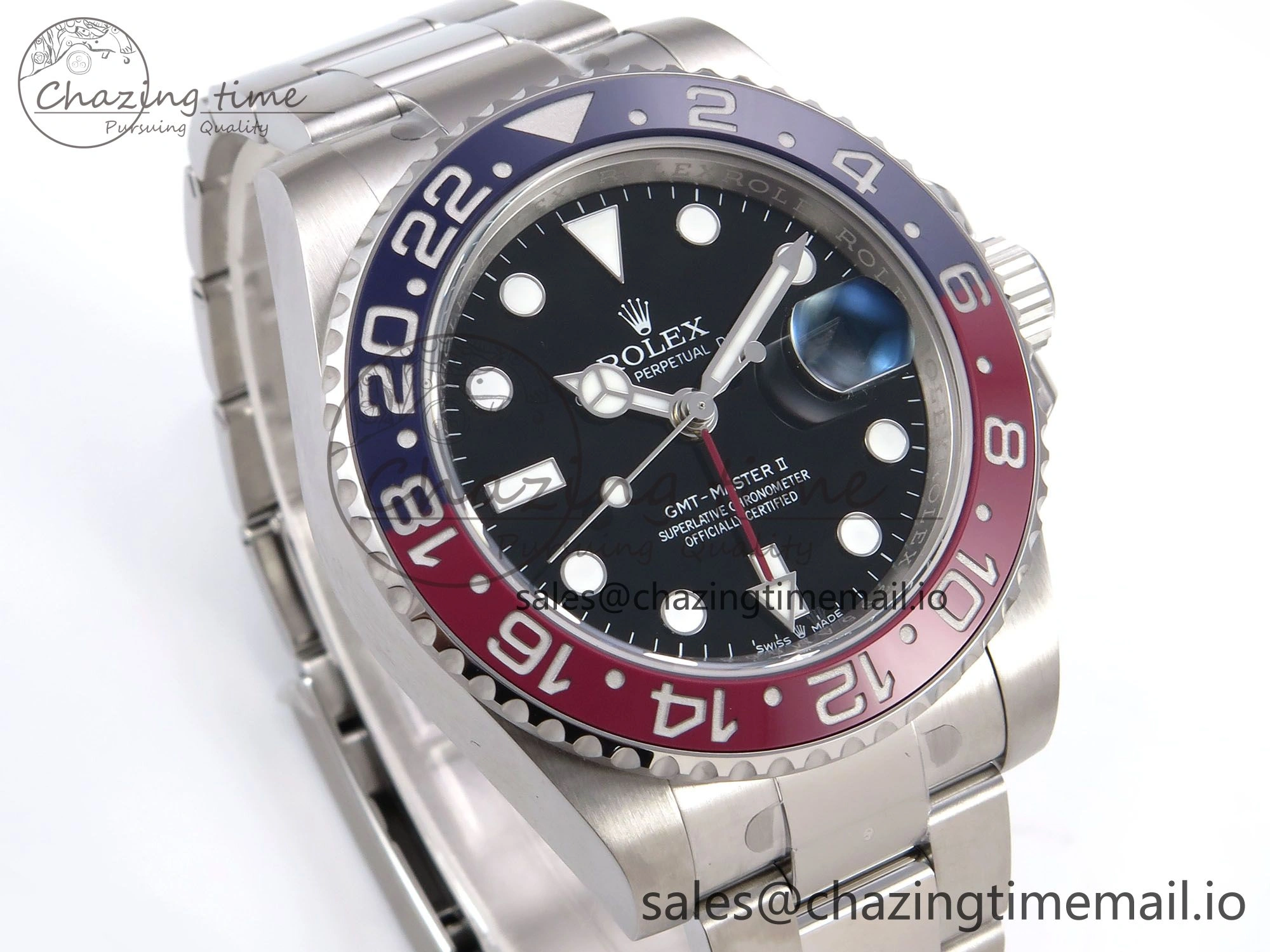 GMT-Master II 126710 BLRO 904L EWEF 1:1 Best Edition on SS Oyster Bracelet SH3285 CHS