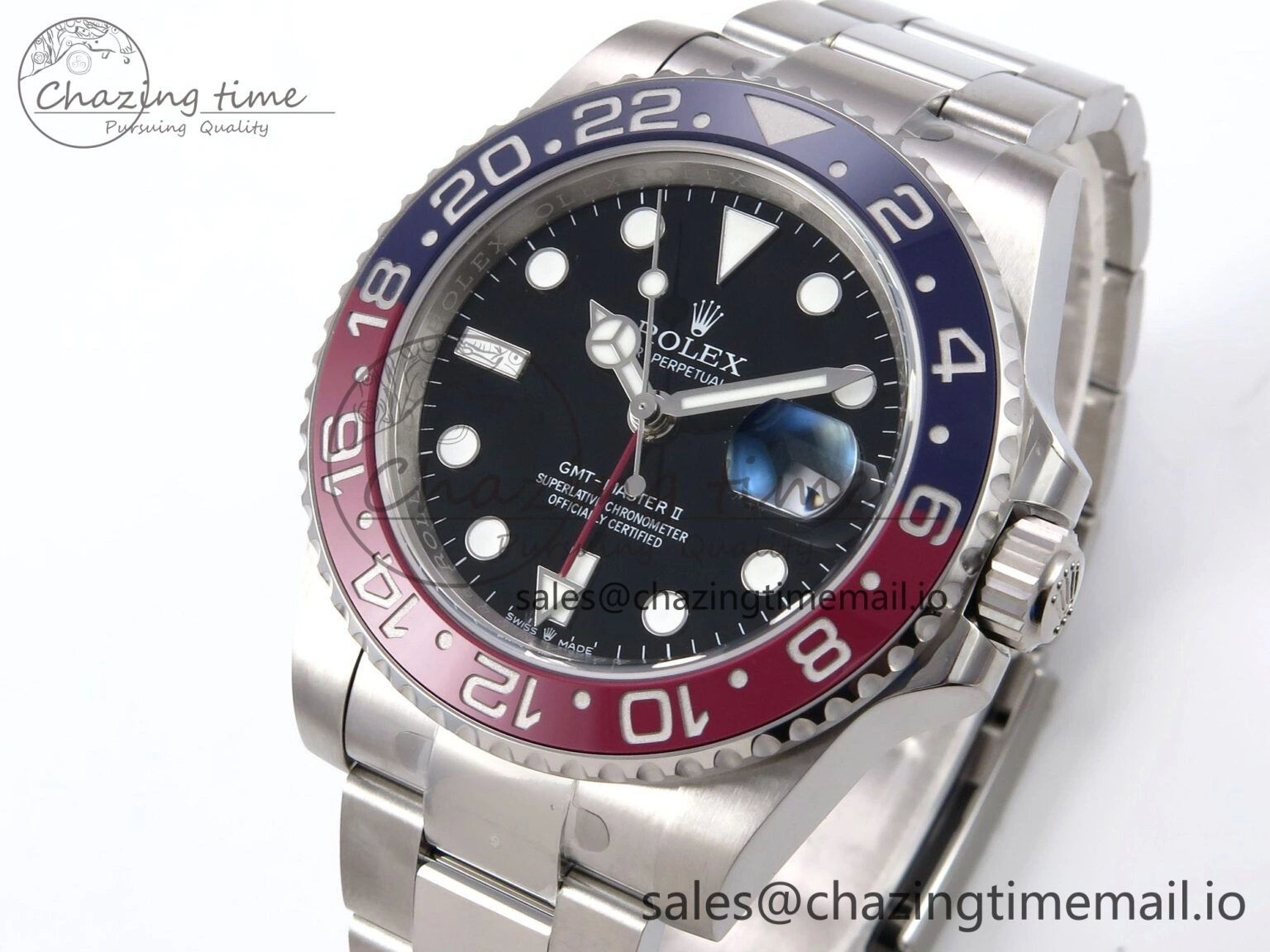 GMT-Master II 126710 BLRO 904L EWEF 1:1 Best Edition on SS Oyster Bracelet SH3285 CHS