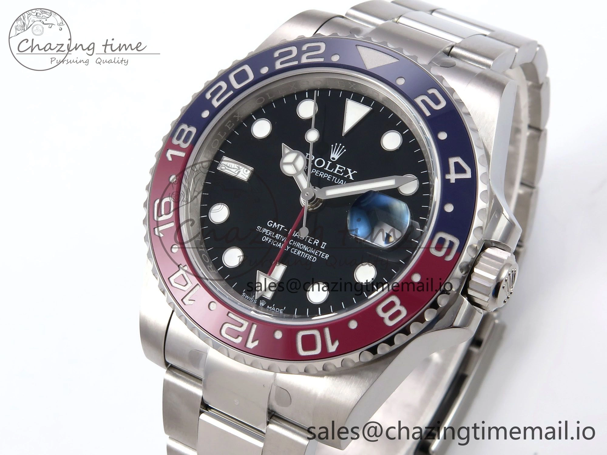 GMT-Master II 126710 BLRO 904L EWEF 1:1 Best Edition on SS Oyster Bracelet SH3285 CHS