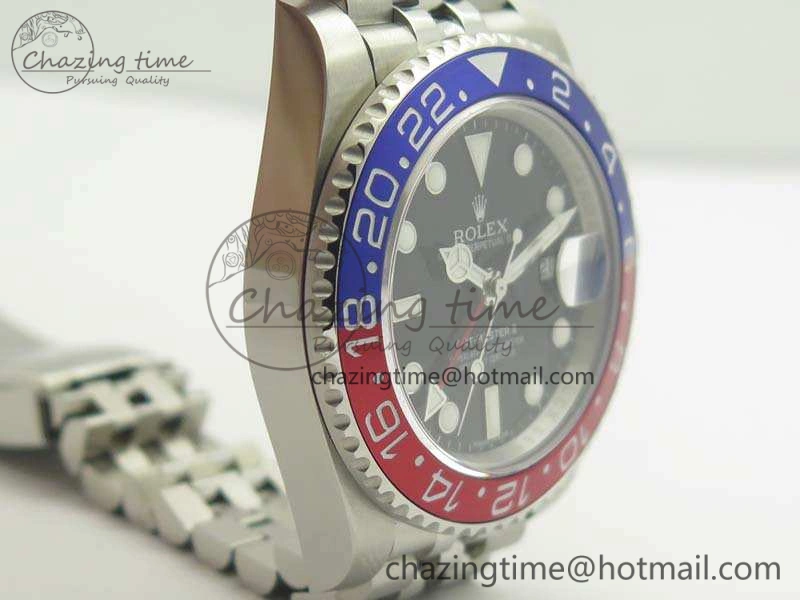GMT-Master II 126710 BLRO 904L GMF Best Edition Black Dial On 904L Jubilee Bracelet A2836