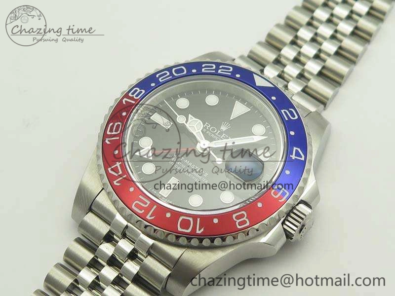 GMT-Master II 126710 BLRO 904L GMF Best Edition Black Dial On 904L Jubilee Bracelet A2836