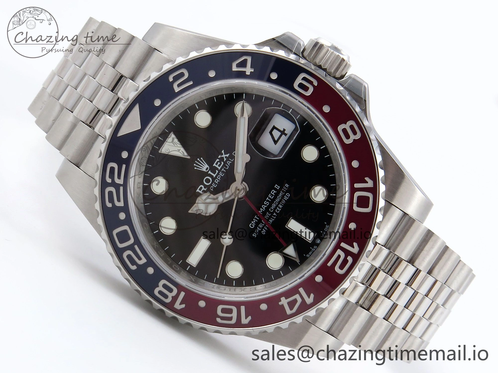 GMT-Master II 126710 BLRO 904L QF 1:1 Best Edition on Jubilee Bracelet SH3285 V6