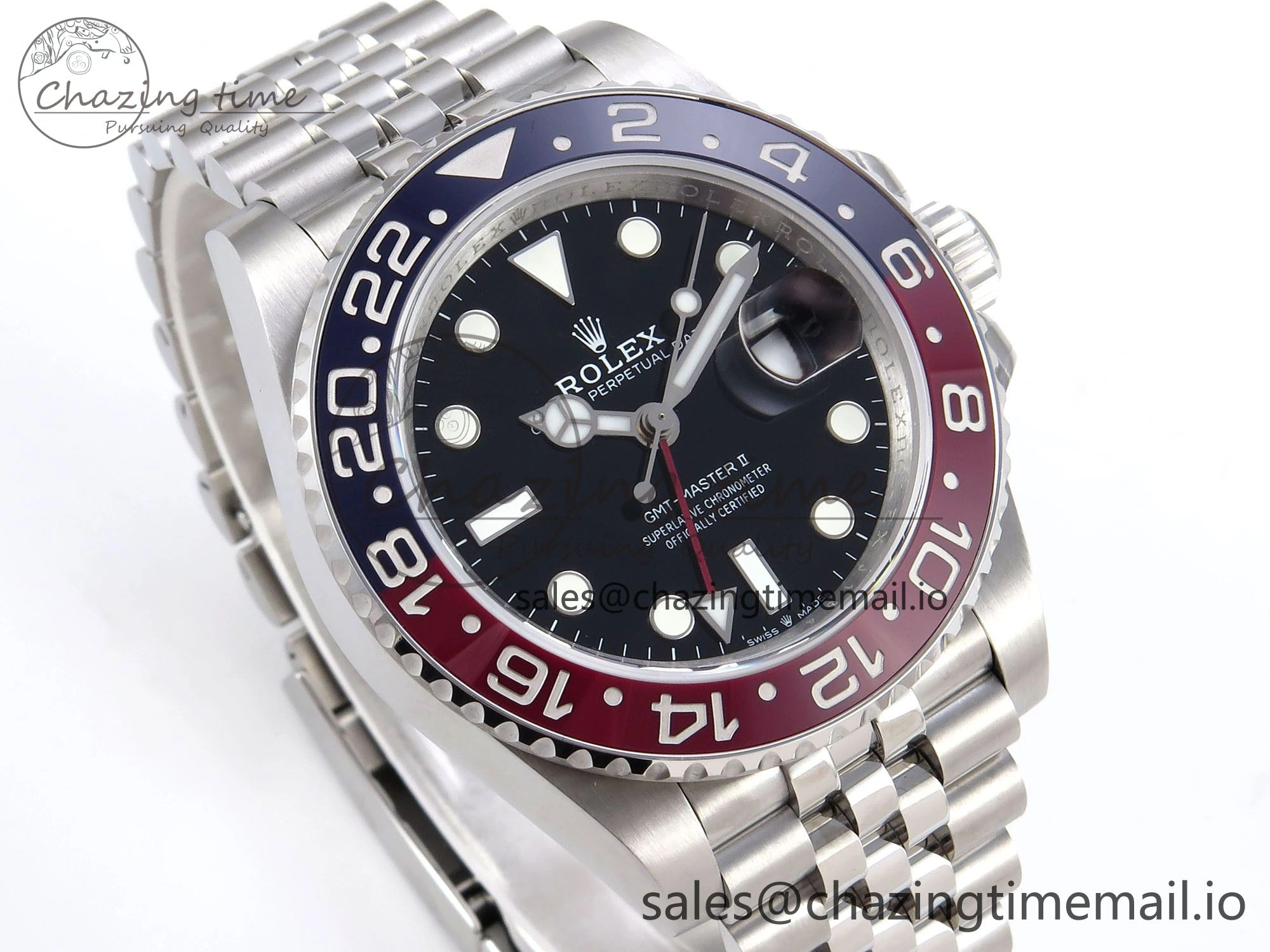 GMT-Master II 126710 BLRO 904L QF 1:1 Best Edition on Jubilee Bracelet SH3285 V6