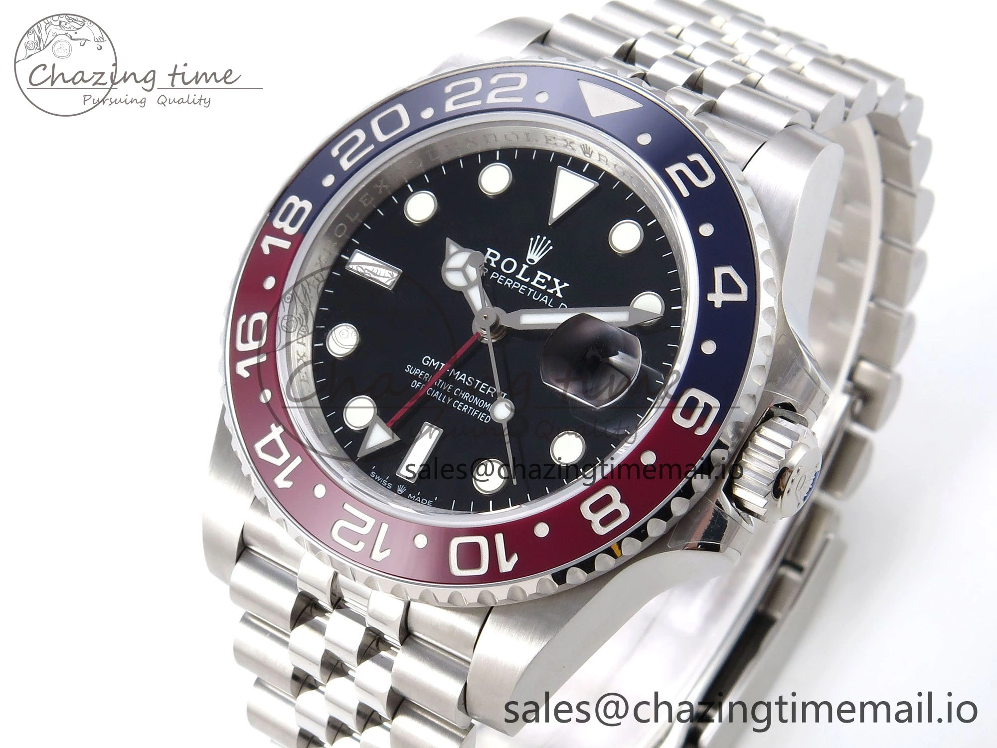 GMT-Master II 126710 BLRO 904L QF 1:1 Best Edition on Jubilee Bracelet SH3285 V6