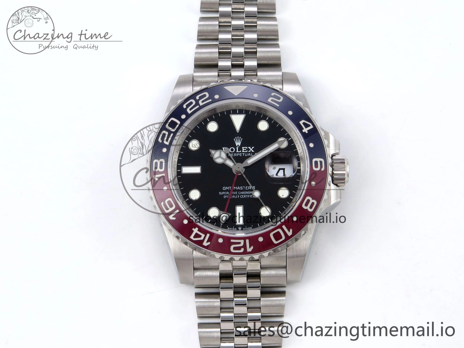 GMT-Master II 126710 BLRO 904L QF 1:1 Best Edition on Jubilee Bracelet SH3285 V6