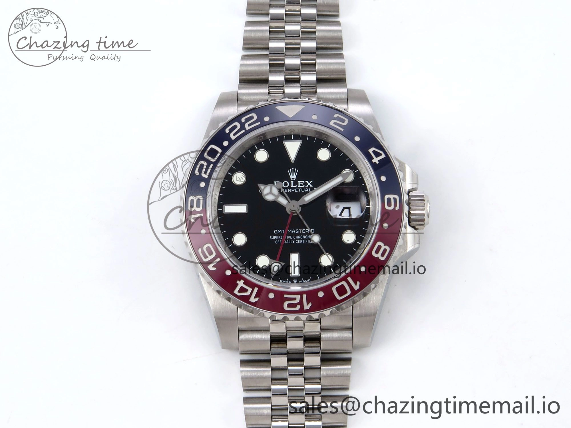 GMT-Master II 126710 BLRO 904L QF 1:1 Best Edition on Jubilee Bracelet SH3285 V6
