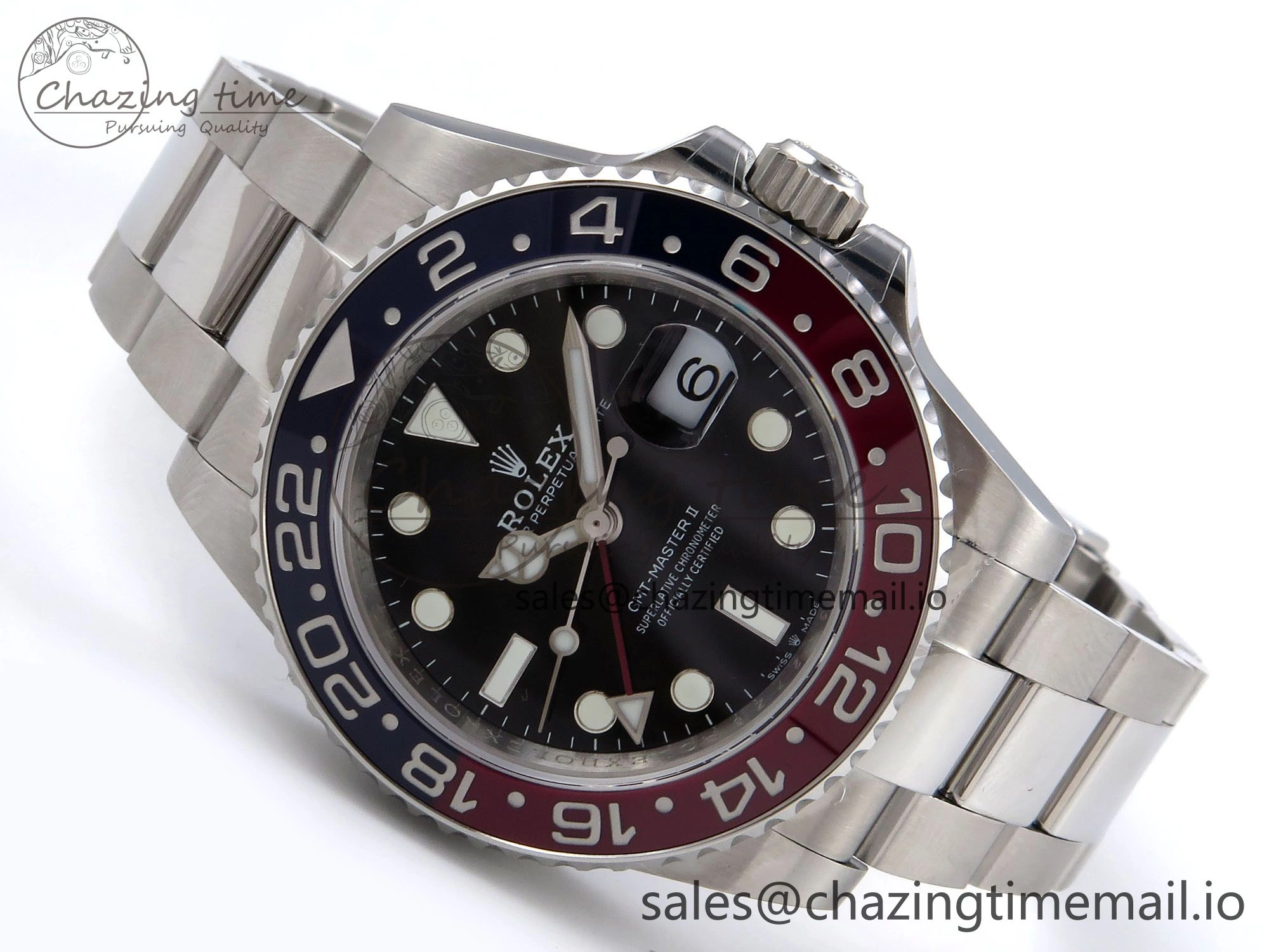 GMT-Master II 126710 BLRO 904L QF 1:1 Best Edition on Oyster Bracelet SH3285 V6