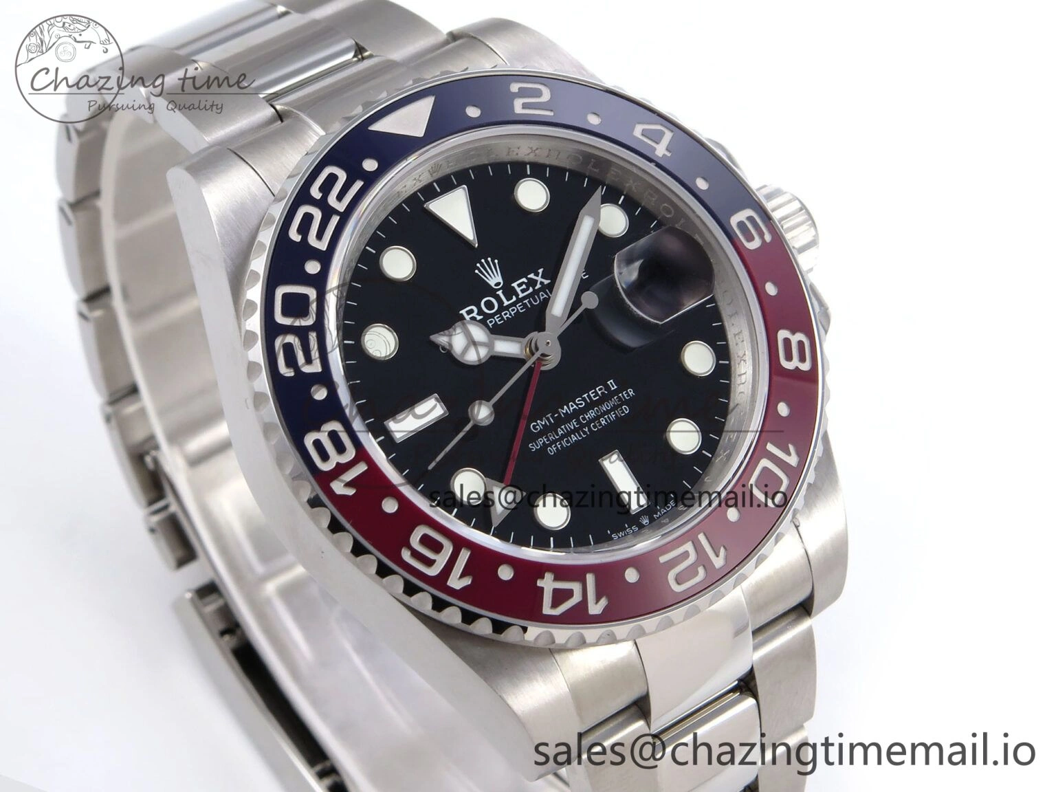 GMT-Master II 126710 BLRO 904L QF 1:1 Best Edition on Oyster Bracelet SH3285 V6