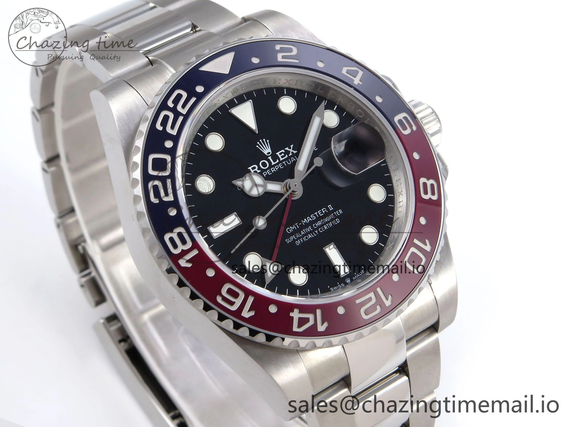 GMT-Master II 126710 BLRO 904L QF 1:1 Best Edition on Oyster Bracelet SH3285 V6