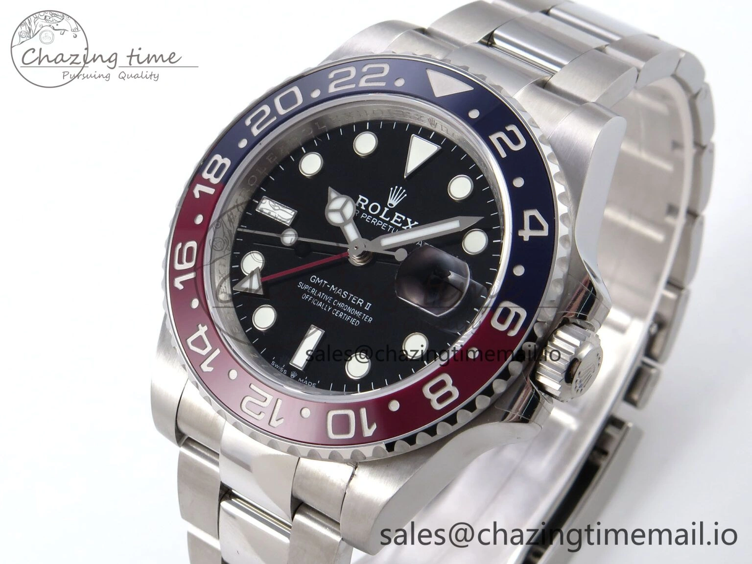 GMT-Master II 126710 BLRO 904L QF 1:1 Best Edition on Oyster Bracelet SH3285 V6
