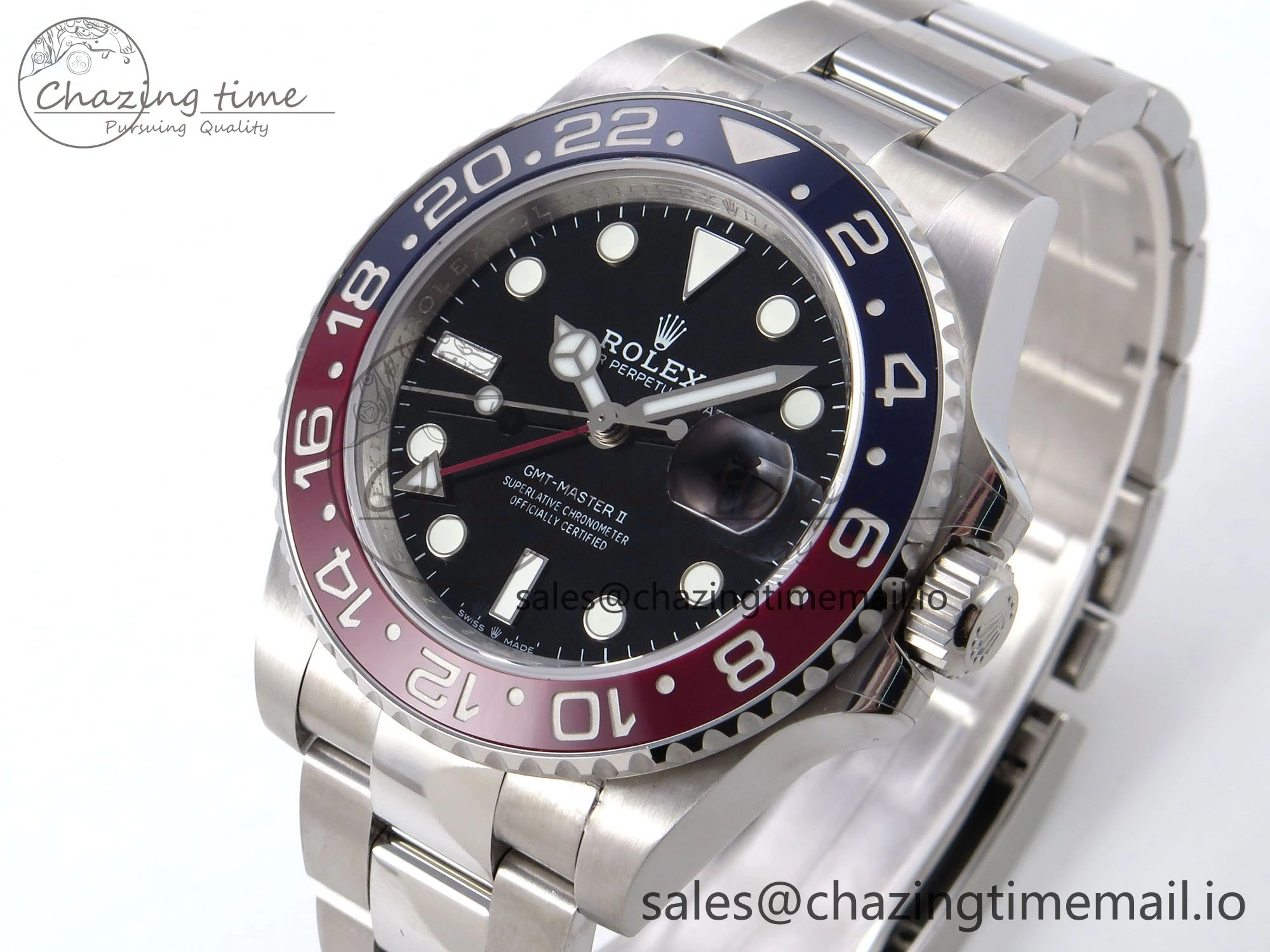 GMT-Master II 126710 BLRO 904L QF 1:1 Best Edition on Oyster Bracelet SH3285 V6