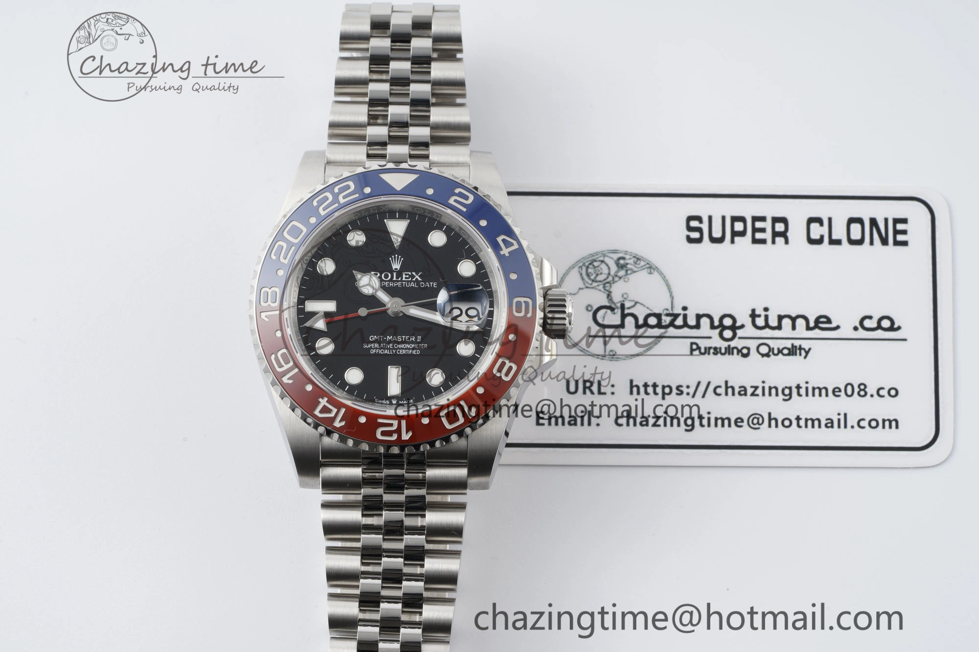GMT Master II 126710 BLRO 904L SS KING Factory 1:1 Best Edition on Jubilee Bracelet K3285 CHS