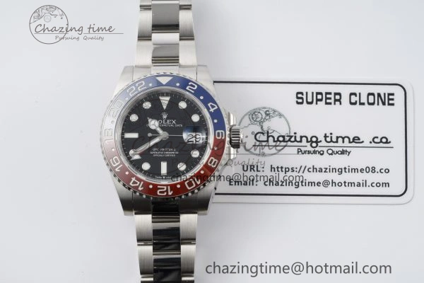 GMT Master II 126710 BLRO 904L SS KING Factory 1:1 Best Edition on Oyster Bracelet K3285 CHS