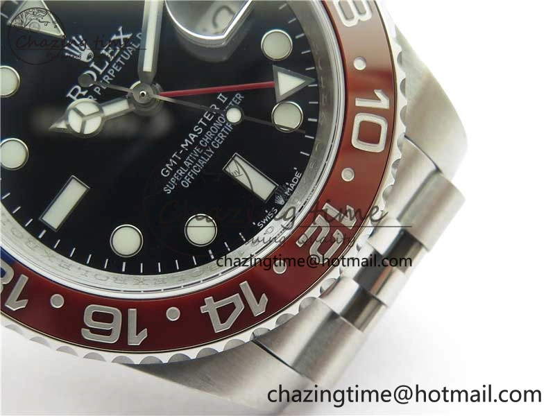 GMT Master II 126710 BLRO 904L SS MIF 1:1 Best Edition on Bracelet A3285 CHS