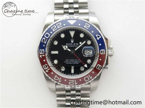 GMT Master II 126710 BLRO 904L SS MIF 1:1 Best Edition on Bracelet A3285 CHS