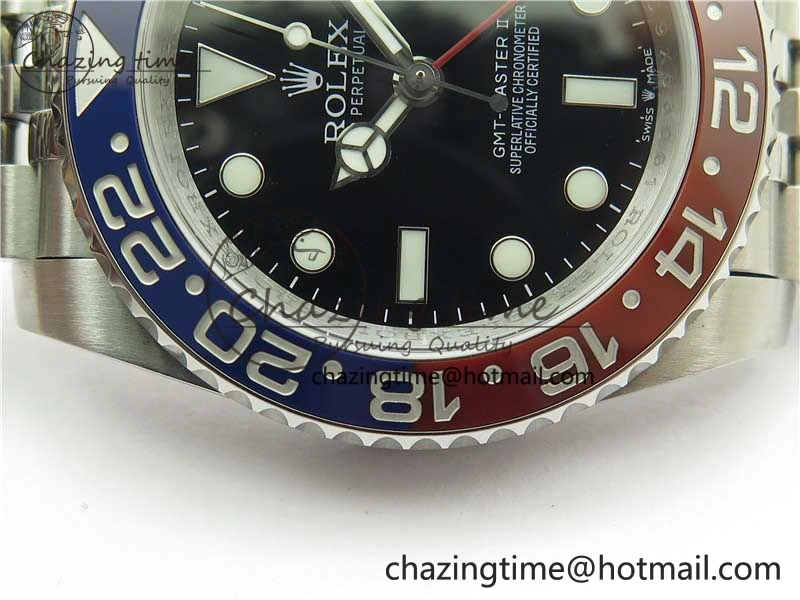 GMT Master II 126710 BLRO 904L SS MIF 1:1 Best Edition on Bracelet A3285 CHS
