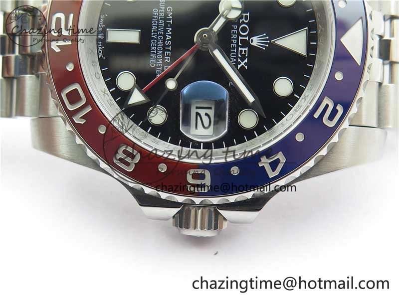 GMT Master II 126710 BLRO 904L SS MIF 1:1 Best Edition on Bracelet A3285 CHS