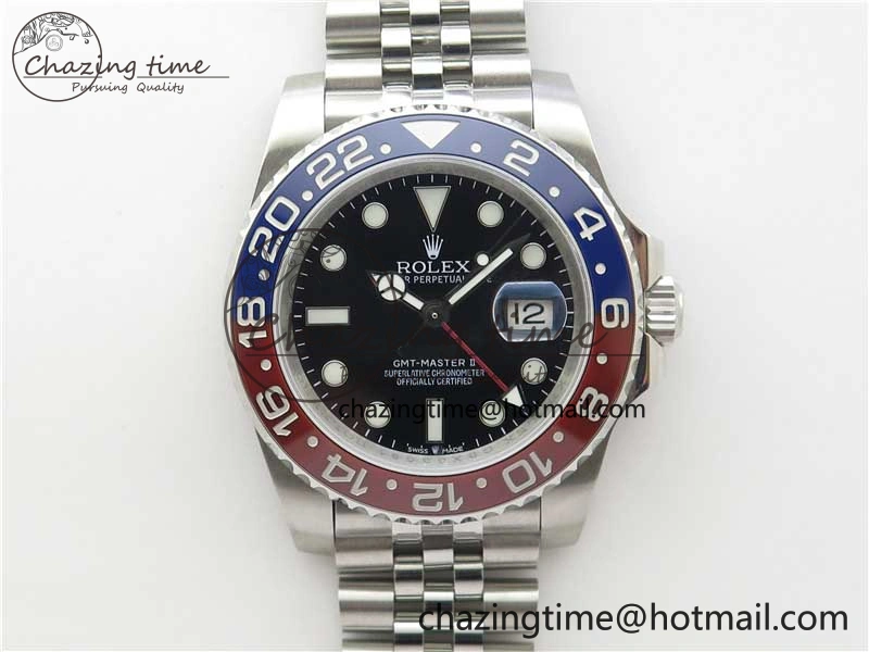 GMT Master II 126710 BLRO 904L SS MIF 1:1 Best Edition on Bracelet A3285 CHS