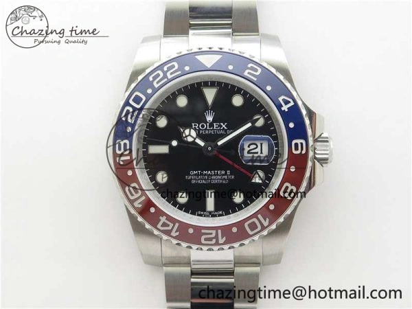 GMT Master II 126710 BLRO 904L SS MIF 1:1 Best Edition on Oyster Bracelet SA3186 CHS