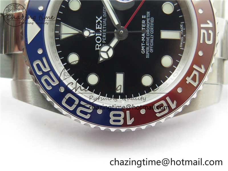 GMT Master II 126710 BLRO 904L SS MIF 1:1 Best Edition on Oyster Bracelet SA3186 CHS