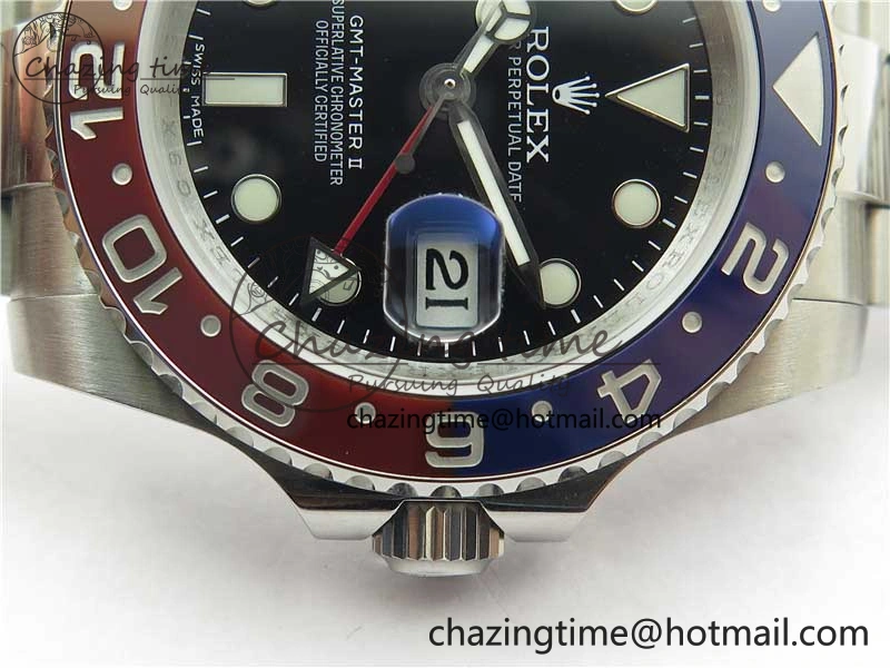 GMT Master II 126710 BLRO 904L SS MIF 1:1 Best Edition on Oyster Bracelet SA3186 CHS