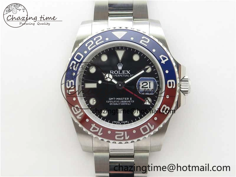 GMT Master II 126710 BLRO 904L SS MIF 1:1 Best Edition on Oyster Bracelet SA3186 CHS