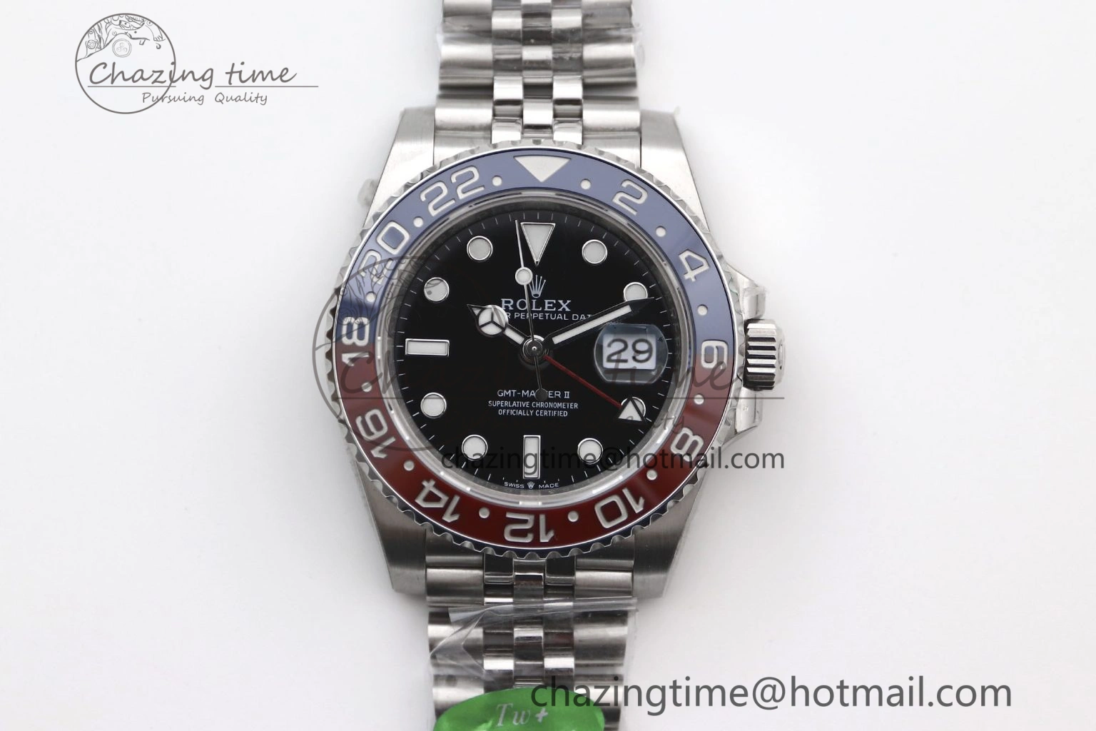 GMT Master II 126710 BLRO 904L SS TW+ Best Edition on Jubilee Bracelet VR3285 CHS